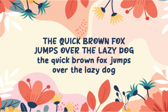 Blooming Font Poster 4