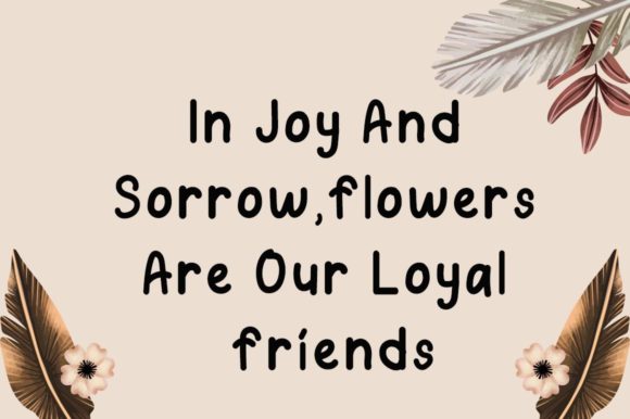 Blooming Floral Font Poster 3