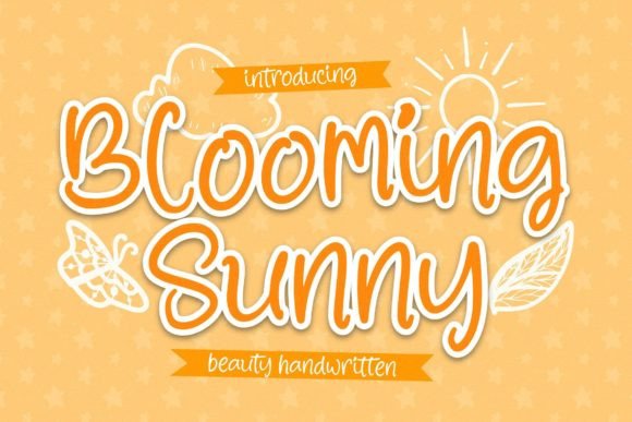 Blooming Sunny Font Poster 1