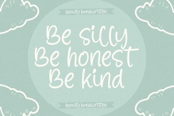 Blooming Sunny Font Poster 2