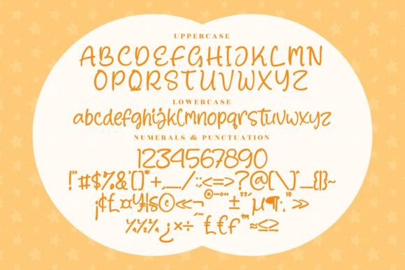 Blooming Sunny Font Poster 13