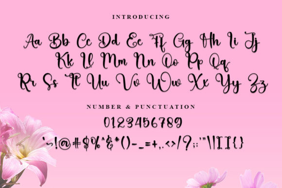 Blooms Font Poster 4