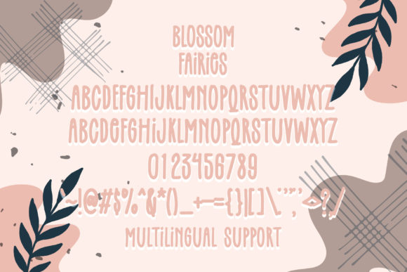 Blossom Fairies Font Poster 5