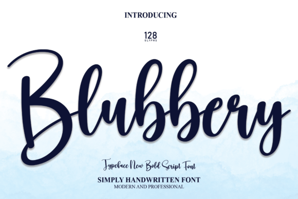 Blubbery Font Poster 1