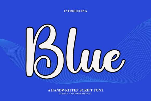 Blue Font Poster 1