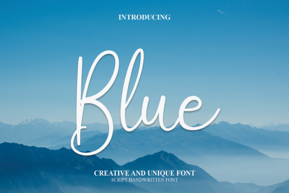 Blue Font Poster 1