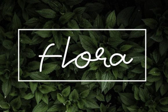 Blue Butterfly Font Poster 3