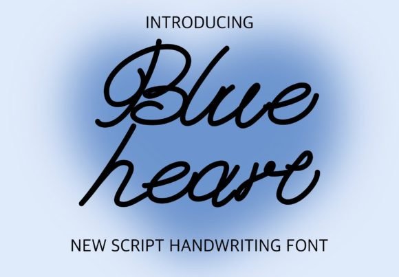 Blue Heart Font
