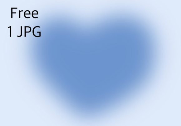 Blue Heart Font Poster 2
