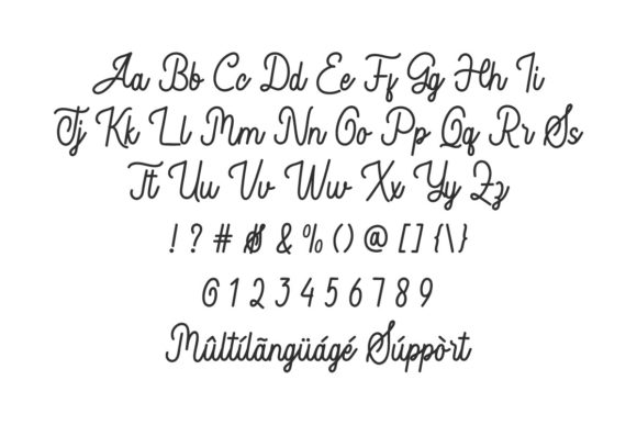 Blue Mustang Font Poster 3