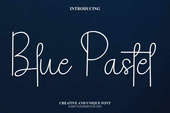 Blue Pastel Font