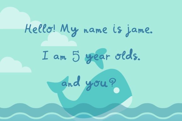 Blue Sea Font Poster 2