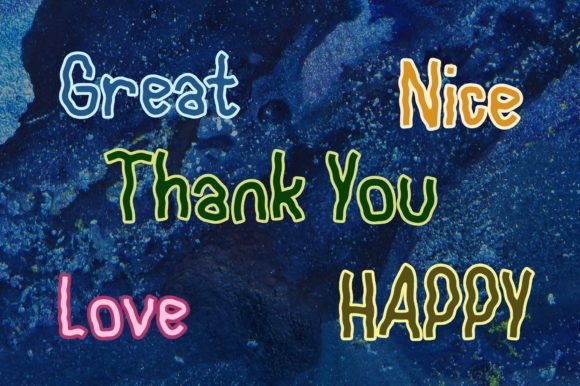Blue Whale Font Poster 9