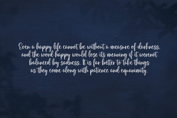 Bluebell Font Poster 2