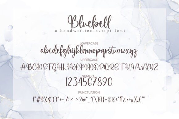 Bluebell Font Poster 5
