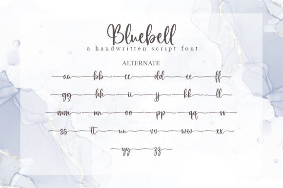 Bluebell Font Poster 6