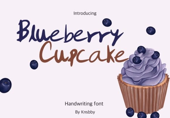 Blueberry Cupcake Font Poster 1