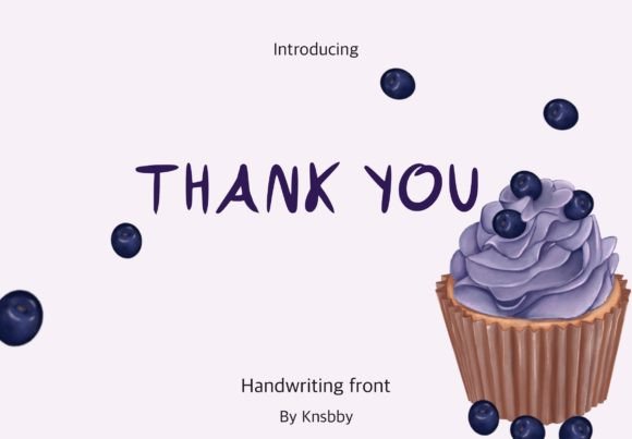 Blueberry Cupcake Font Poster 4