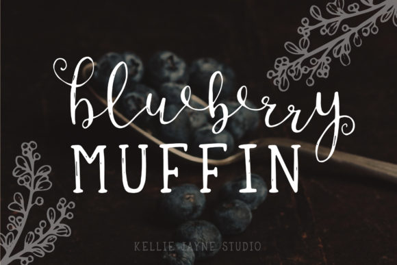 Blueberry Muffin Font Poster 1