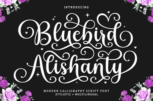 Bluebird Alishanty Font Poster 1