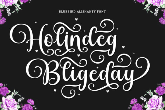 Bluebird Alishanty Font Poster 2