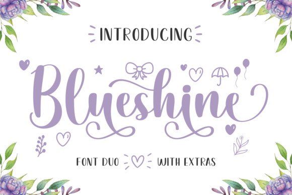 Blueshine Font Poster 1