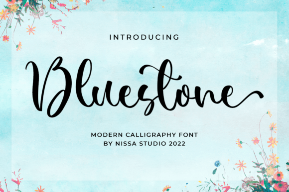 Bluestone Font Poster 1