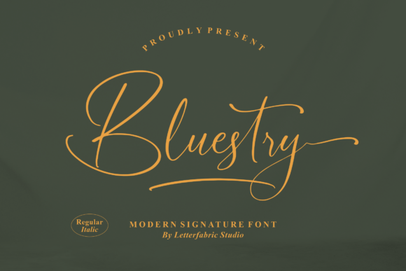 Bluestry Font Poster 1