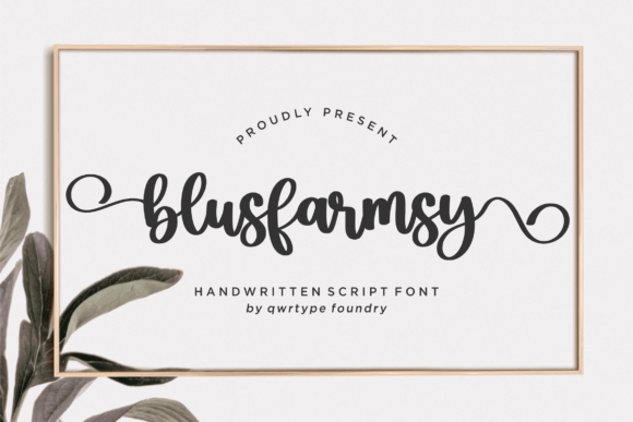 Blusfarmsy Font Poster 1