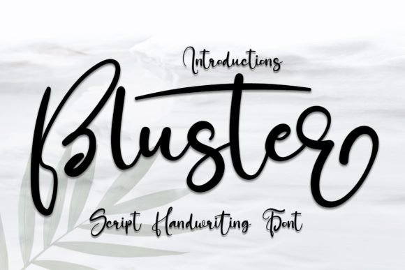 Bluster Font Poster 1