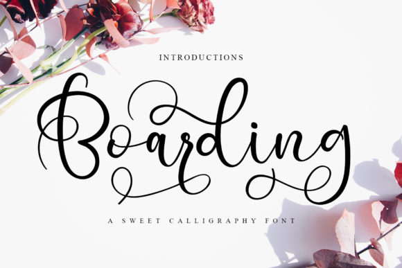 Boarding Font Poster 1