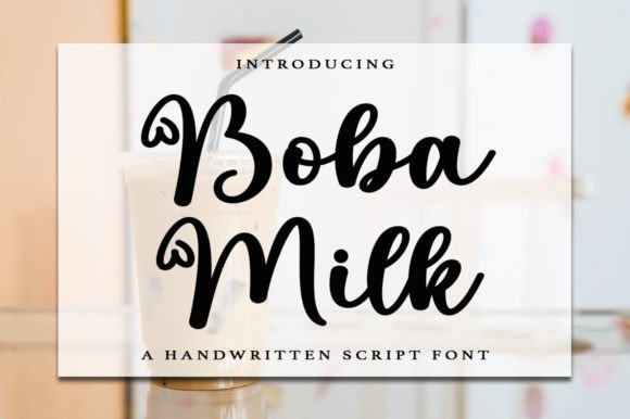 Boba Milk Font Poster 1