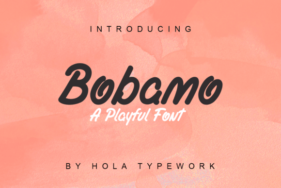 Bobamo Font Bobamo Font Poster 1