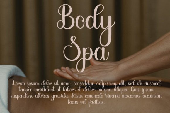 Bodycare Font Poster 2