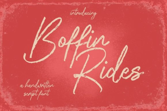 Boffin Rides Font Poster 1