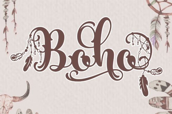 Boho Chic Font Poster 1