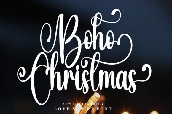 Boho Christmas Font Poster 1