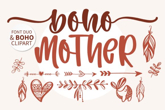 Boho Mother Font Poster 1