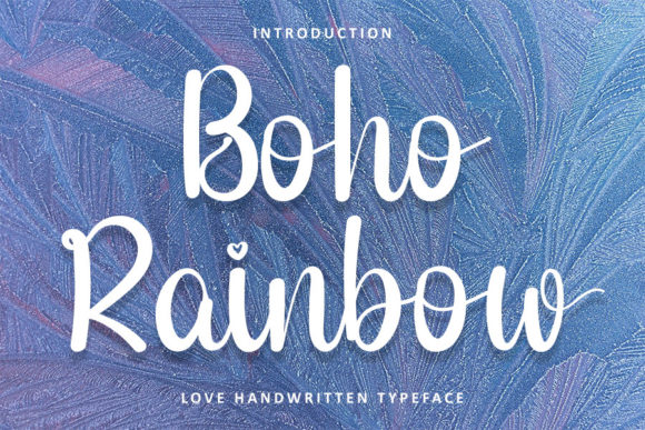 Boho Rainbow Font