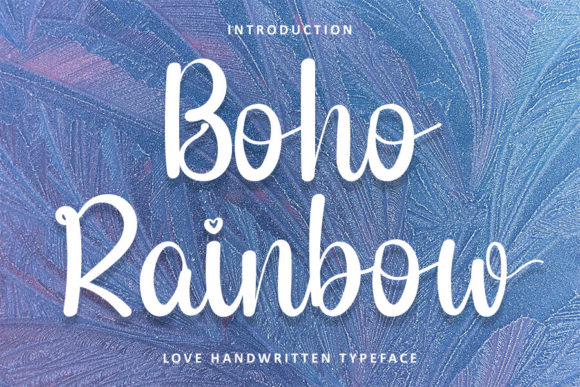 Boho Rainbow Font Poster 1