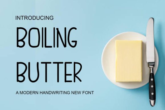 Boiling Butter Font Poster 1