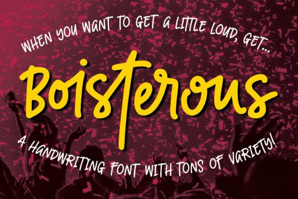 Boisterous Font Poster 1