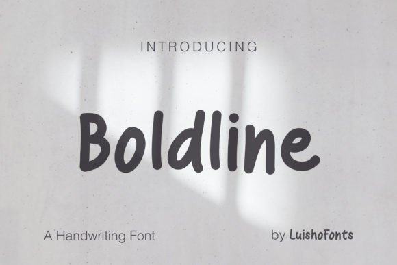 Boldline Font Poster 1