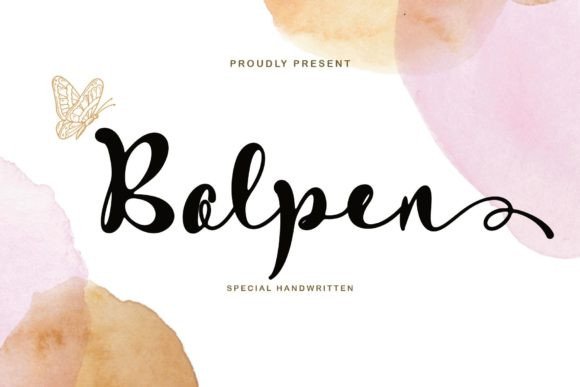 Bolpen Font Poster 1