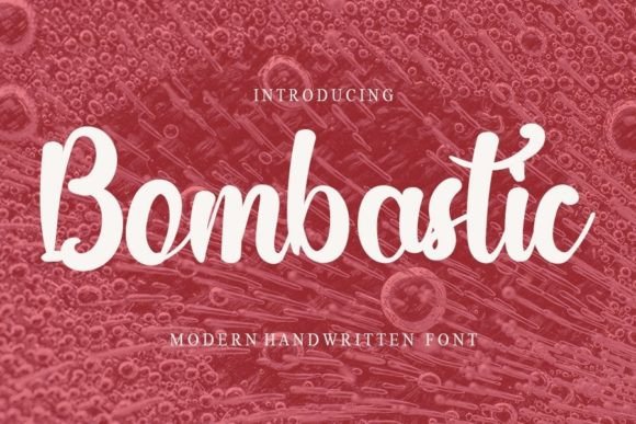 Bombastic Font Poster 1