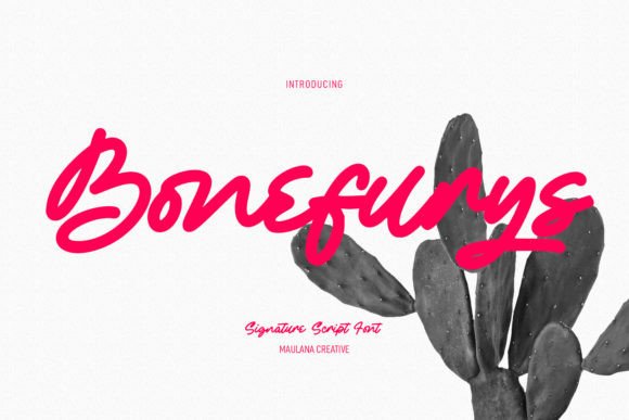 Bonefurys Font Poster 1