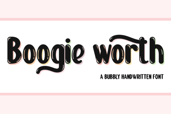 Boogie Worth Font Poster 1