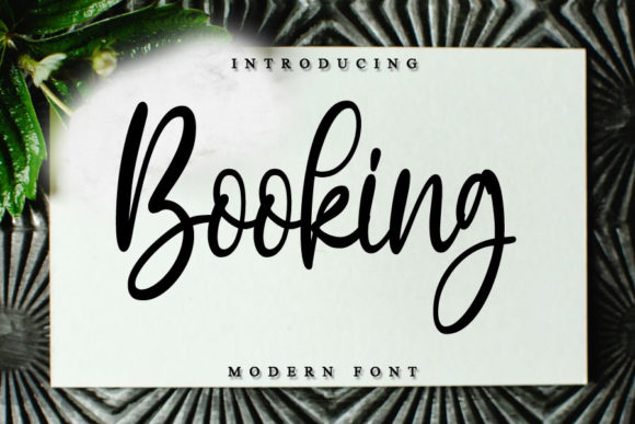 Booking Font Poster 1