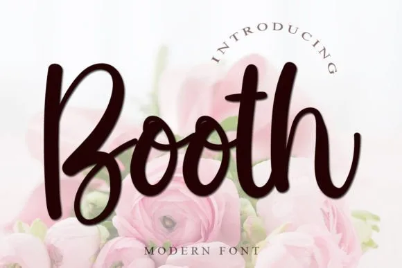 Booth Font Booth Font Poster 1