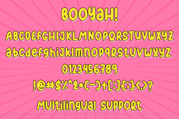 Booyah Font Poster 4